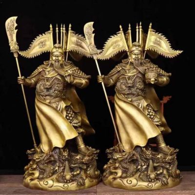 寺庙家居供奉立式拿刀的武财神博鱼网页版