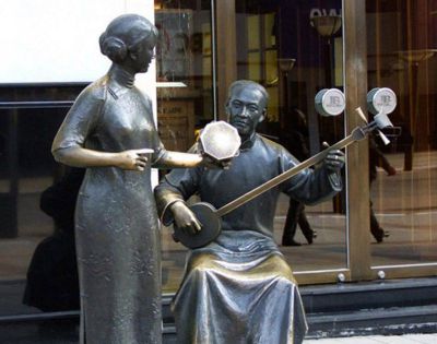 唱戏铸铜铜雕拉二胡博鱼网页版