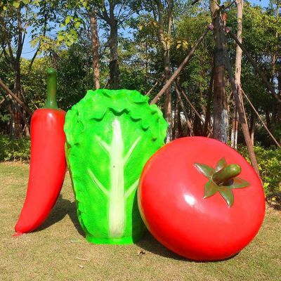 园林户外草坪摆放玻璃钢喷漆仿真蔬菜小品博鱼网页版