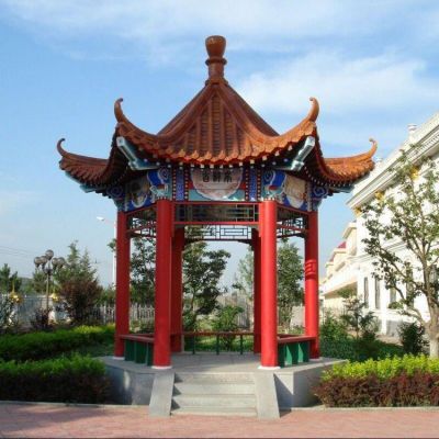 公园景区大型中式六角凉亭博鱼网页版