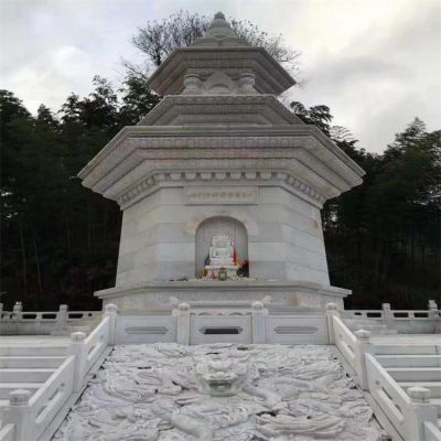 大理石石雕户外寺庙舍利塔博鱼网页版
