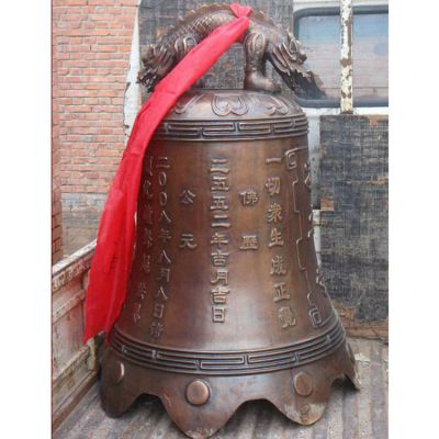 景区寺院户外装饰黄铜刻字长鸣铜钟博鱼网页版