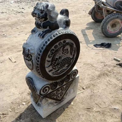 仿古青石古建大门博鱼网页版摆件