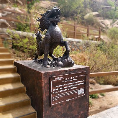 户外景区不锈钢仿铜镇宅神兽麒麟博鱼网页版