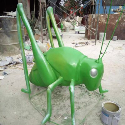 玻璃钢彩绘抽象园林景观摆件蝗虫博鱼网页版