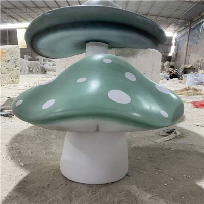 玻璃钢彩绘户外园林景观大型蘑菇博鱼网页版