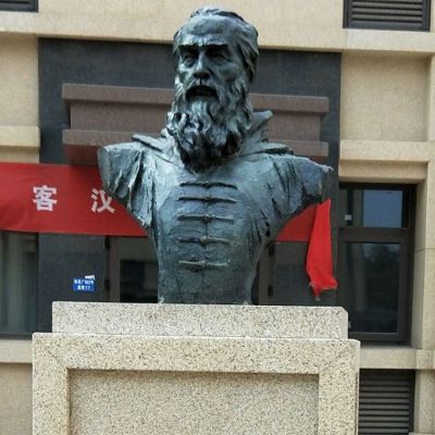 校园铜雕西方名人景观胸像博鱼网页版