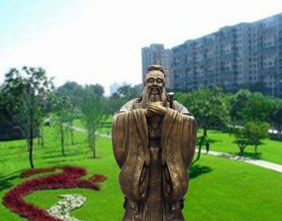 学校行礼铜雕孔子博鱼网页版