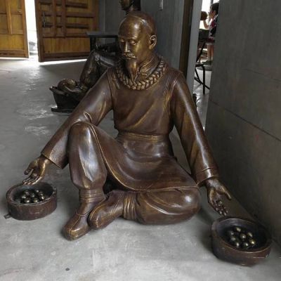 古代人物景观摆件 铜雕博鱼网页版