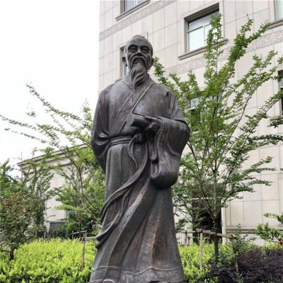 景区广场摆放铜雕古代人物博鱼网页版