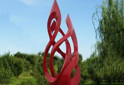 湖边草坪锻造不锈钢火苗博鱼网页版