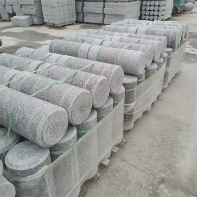 花岗岩路障石柱子