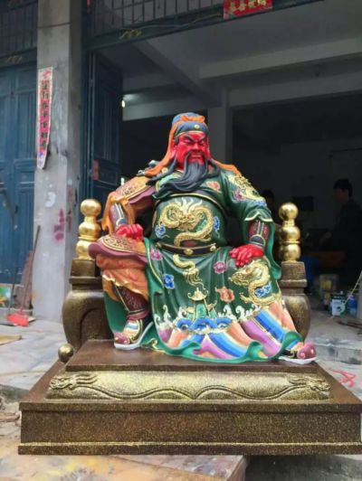 玻璃钢彩绘武财神寺庙供奉财神博鱼网页版