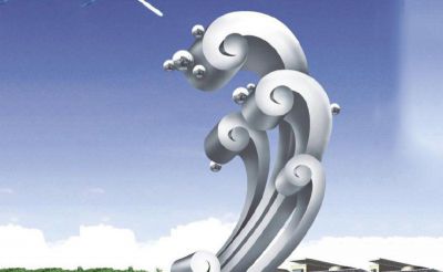 景区游园装饰不锈钢海浪浪花博鱼网页版