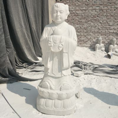 -寺院汉白玉石雕儿童博鱼网页版