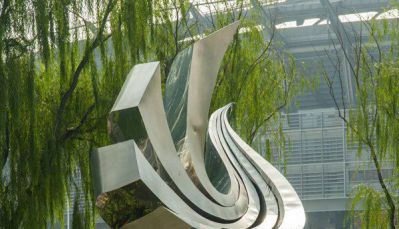 公园售楼别墅抽象不锈钢创意抽象鸽子博鱼网页版