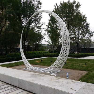 不锈钢镂空拉丝户外广场公园景观圆环