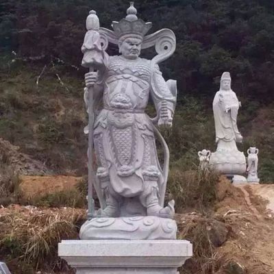 石雕园林户外大型大理石四大金刚博鱼网页版