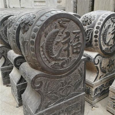 仿古做旧青石石雕庭院门口门墩抱鼓石博鱼网页版