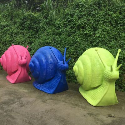 园林户外大型不锈钢彩绘大型抽象蜗牛博鱼网页版
