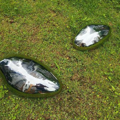 不锈钢鹅卵石，园林草坪博鱼网页版摆件