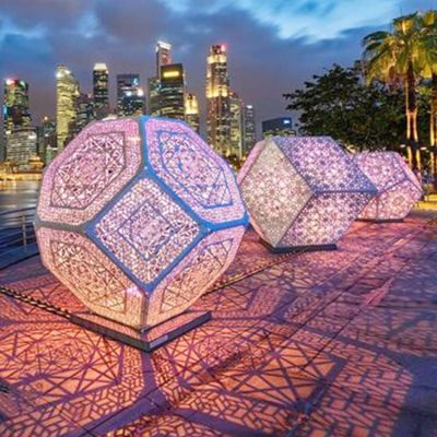 户外广场镂空创意不锈钢景观博鱼网页版