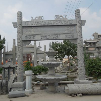 大型大理石石雕园林景观户外大型牌坊博鱼网页版