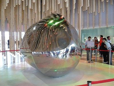 展区装饰不锈钢镜面艺术圆造型博鱼网页版