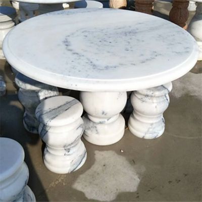 圆石桌凳社区户外家用石头桌博鱼网页版