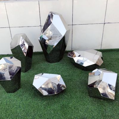 几何块面不锈钢镜面鹅卵石博鱼网页版