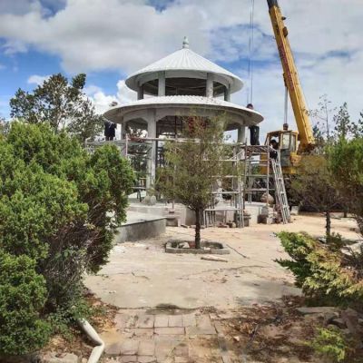 大理石石雕户外园林景观凉亭博鱼网页版