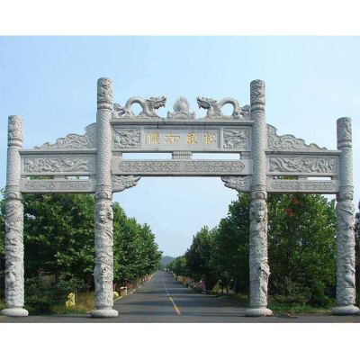大理石石雕户外景观园林石雕牌坊博鱼网页版