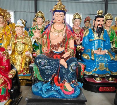 寺庙玻璃钢彩绘大型仿真人物降妖除魔神话人物钟馗博鱼网页版