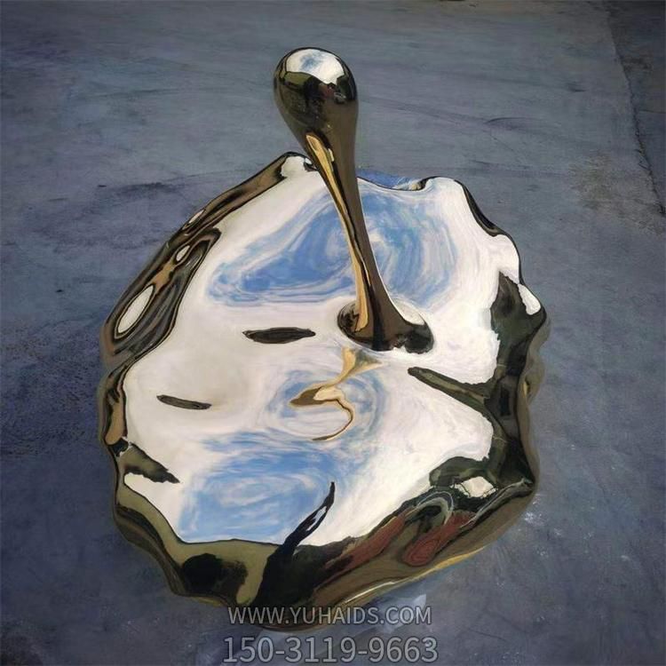 抽象摆件不锈钢镜面景观摆件博鱼网页版