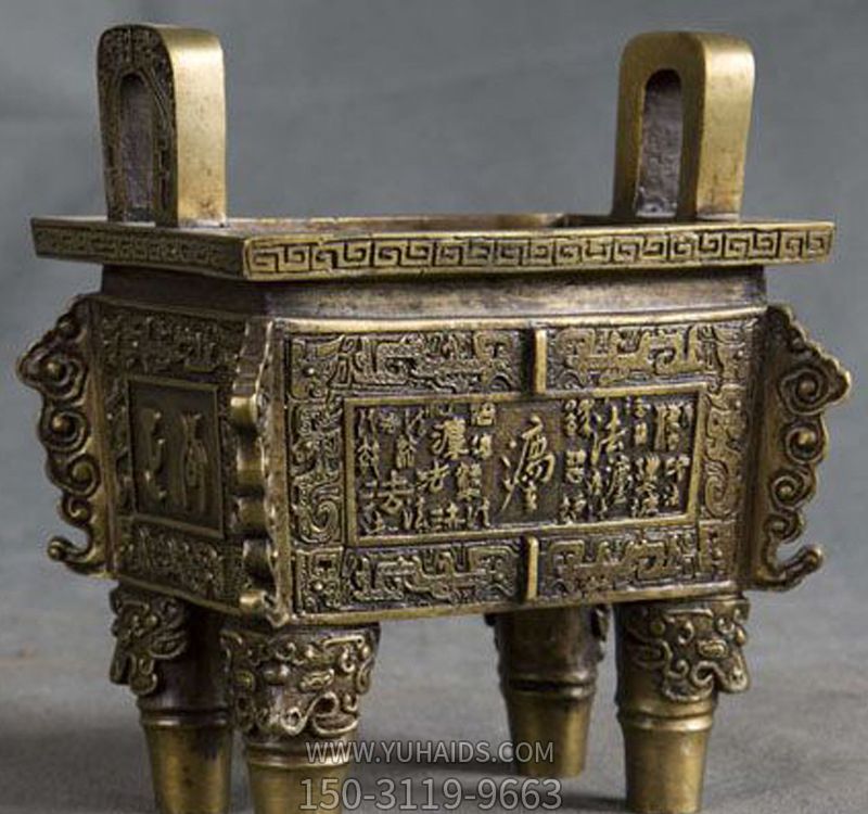 庙宇大型不锈钢仿铜文物鼎博鱼网页版
