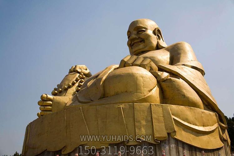 景区户外摆放玻璃钢镀金佛像博鱼网页版