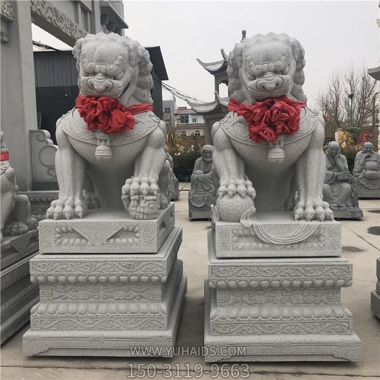 景区寺庙门口大型大理石石雕摆件狮子博鱼网页版