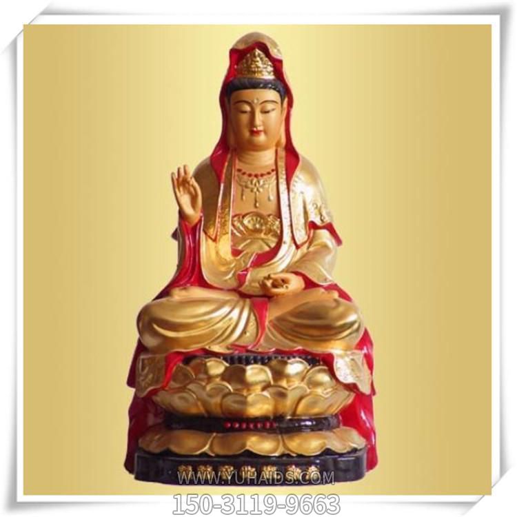 玻璃钢彩绘户外园林景区观世音博鱼网页版