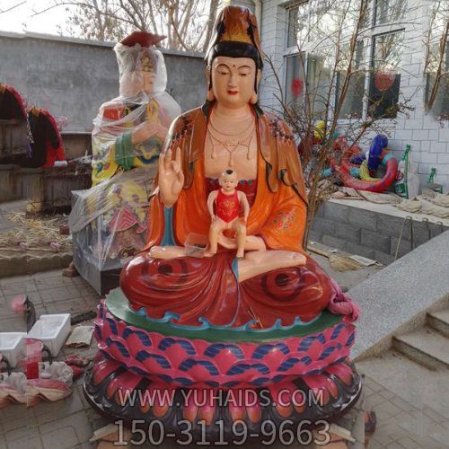 寺庙玻璃钢彩绘送子观音博鱼网页版