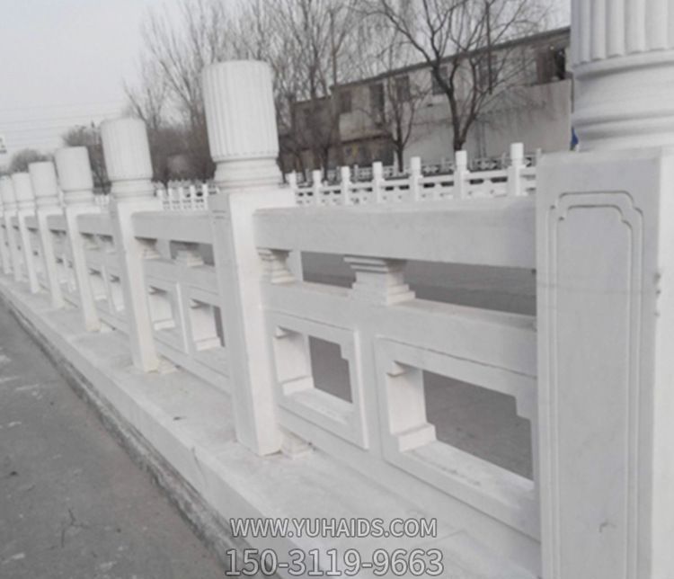 街道车辆摆放汉白玉镂空栏杆博鱼网页版