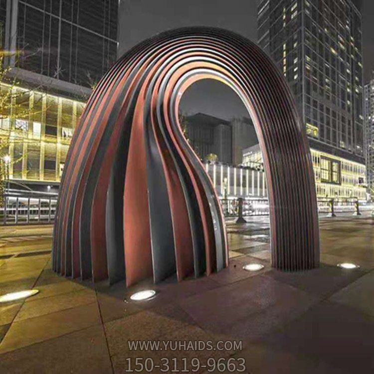 广场不锈钢抽象艺术园林景观摆件博鱼网页版