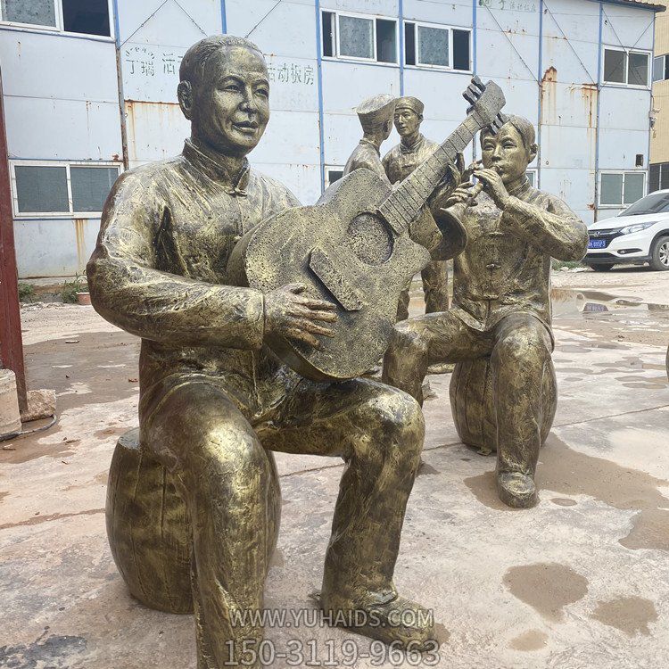 户外玻璃钢仿铜古代民俗文化小品雕像步行街校园博鱼网页版