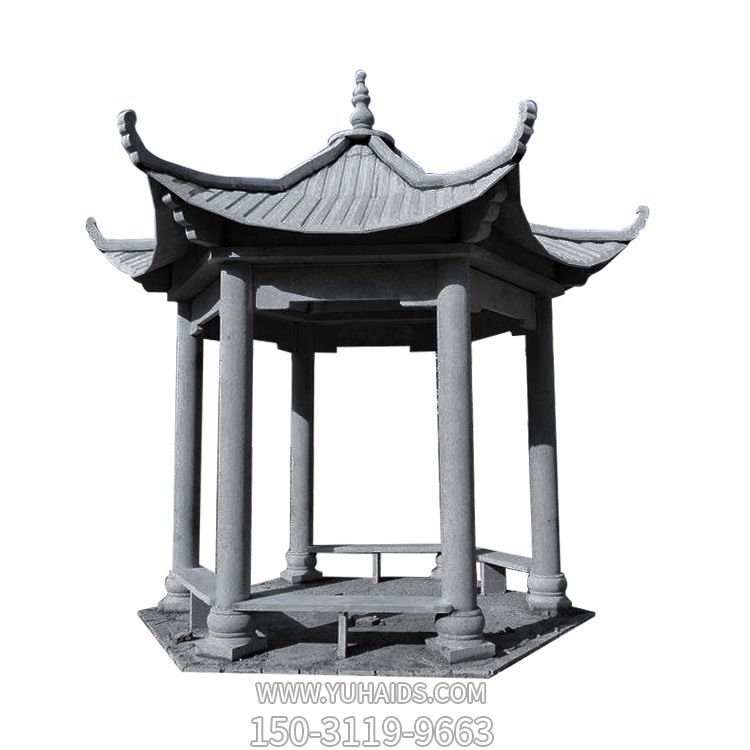 简易芝麻灰大理石休息凉亭座椅博鱼网页版