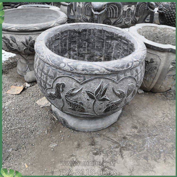 青石石雕水盆水缸博鱼网页版