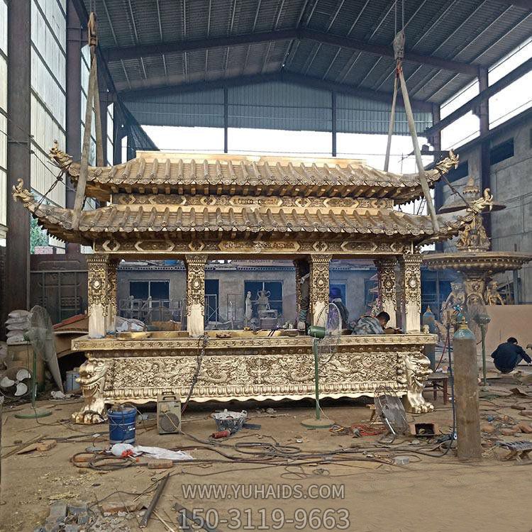 纯铜大香炉，寺庙大型焚香炉博鱼网页版