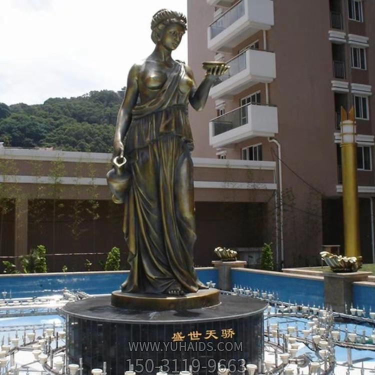 欧式大型玻璃钢仿铜西方人物景观博鱼网页版
