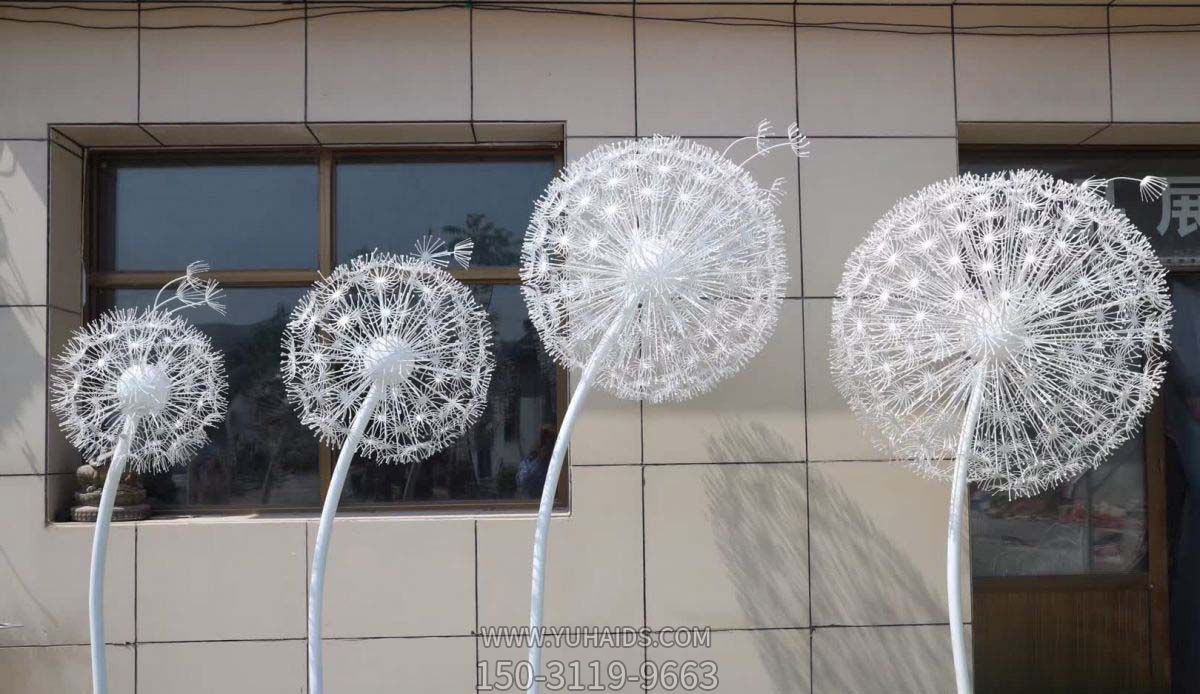 小区园林摆放镂空不锈钢蒲公英博鱼网页版