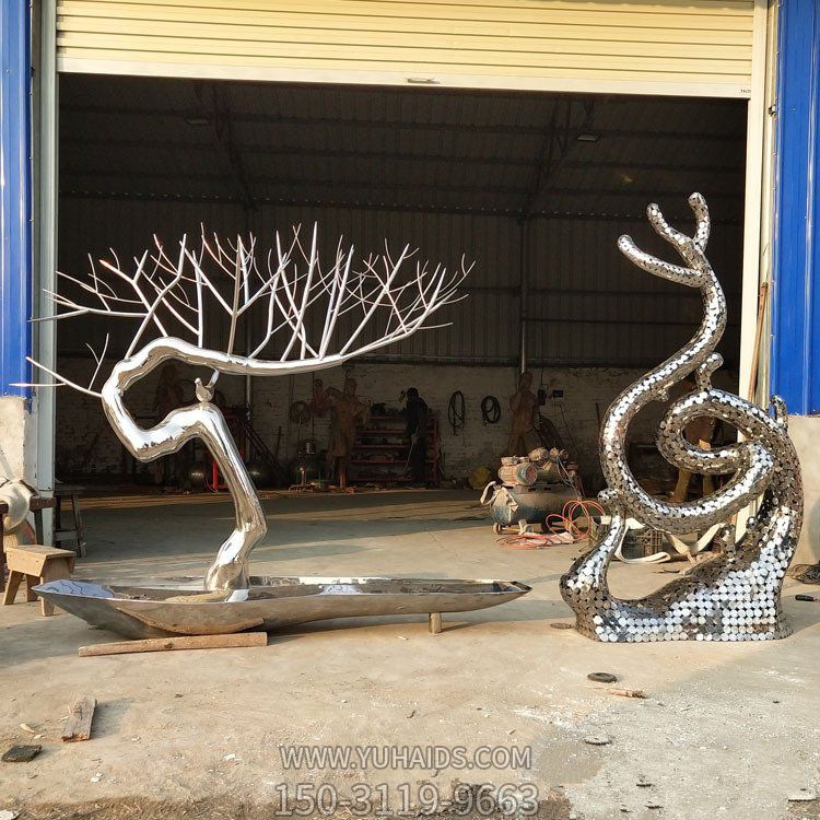 大型不锈钢艺术工艺树博鱼网页版