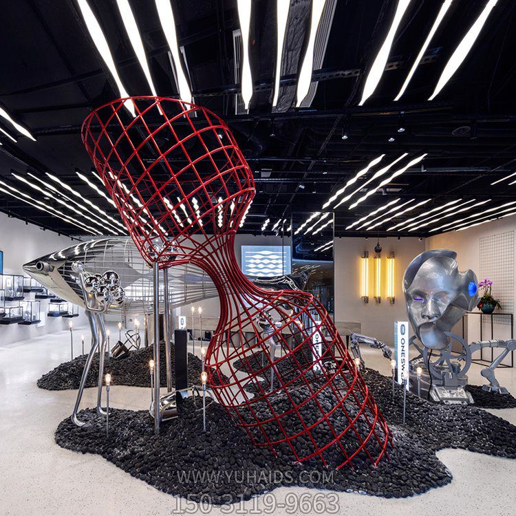 定制广场不锈钢创意镂空工艺品摆件博鱼网页版