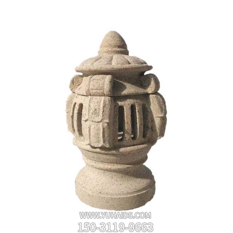 寺院景点园林户外草地摆放花岗岩中式石灯博鱼网页版